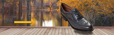 精品高级男鞋秋季上新banner背景
