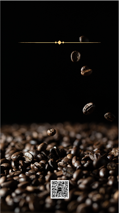 简洁咖啡店促销手机海报模板背景