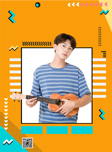 时尚大气几何主播招募印刷海报背景