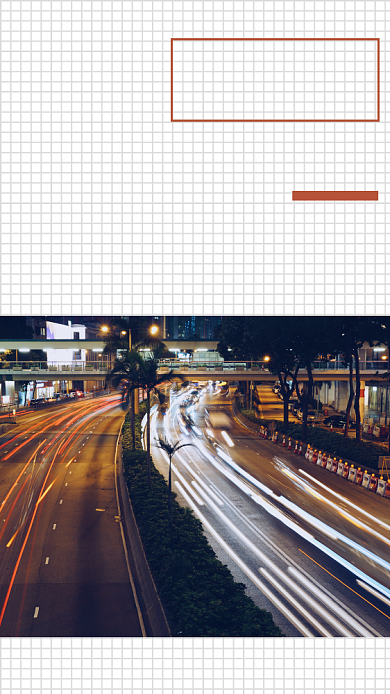 简约格子插画青春你好手机海报背景