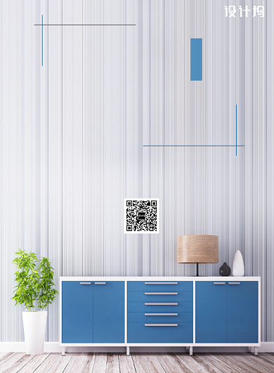 清新文艺简约创意家居家装促销海报背景