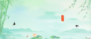 绿色淡雅质感公众号首图背景