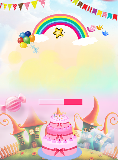 生日快乐西饼蛋糕活动印刷海报背景
