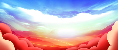 彩色严打黑恶犯罪公众号首图背景