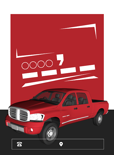 红色扁平化时尚汽车分期贷款广告宣传海报背景