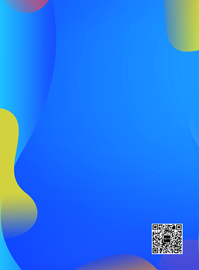 蓝色设计毕业展邀请函海报背景