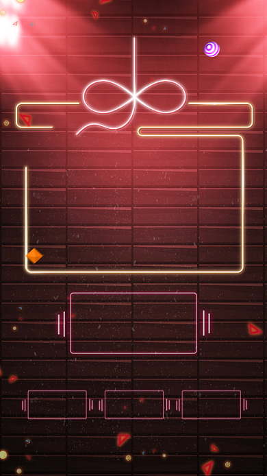 霓虹灯年终盛典促销宣传手机海报背景