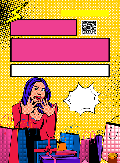 波普风黑色星期五宣传促销海报背景