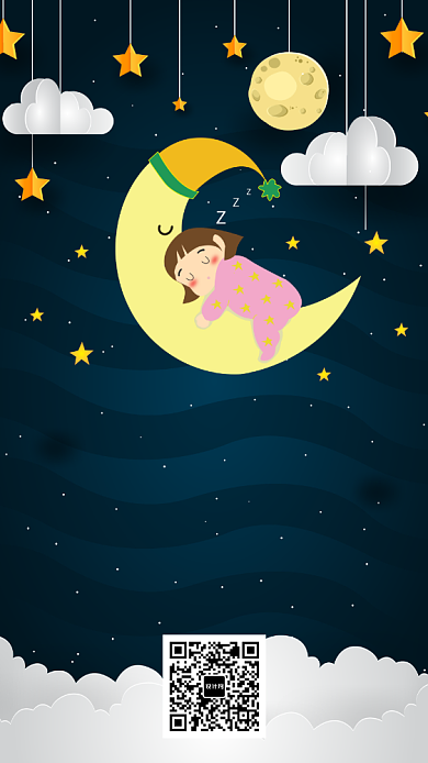 3月21日世界睡眠日手机海报背景