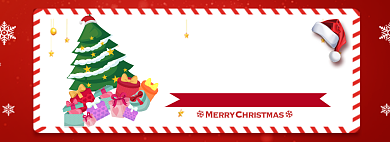 圣诞饰品促销专场淘宝banner背景