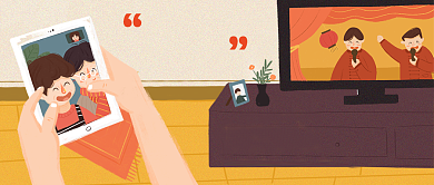 卡通春节回不了家的人公众号首图背景