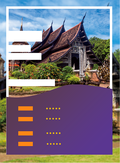 旅游泰国清迈宣传海报背景