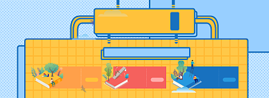 开学季优惠券淘宝电商banner图背景