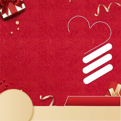 感恩节红色礼盒丝带直通车主图背景