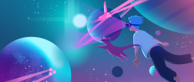 世界博物馆日渐变潮流元素公众号首图背景