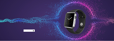 时尚新品智能手表淘宝banner背景