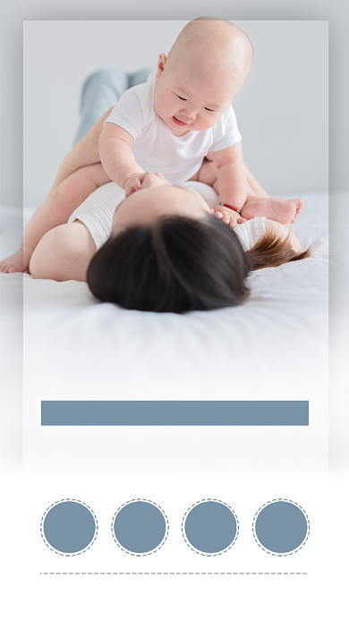 母婴生活手机海报背景