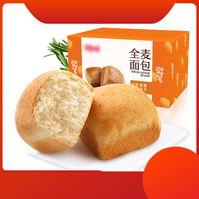 全麦面包直通车背景