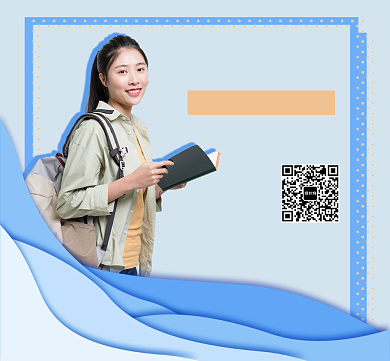 蓝色黄色旅行策划师朋友圈封面背景