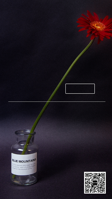 简洁日签海报背景