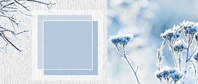 霜降卡通手绘手机首图背景