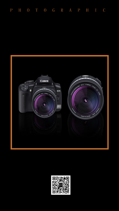 简约摄影协会海报背景