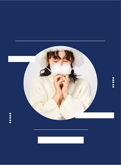 秋冬上新印刷海报模版背景