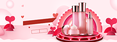 天猫情人节海报banner背景