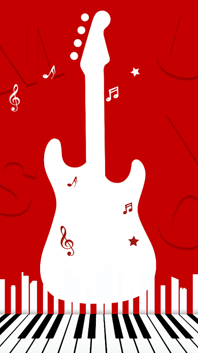 2020校园音乐社社团招新手机海报背景