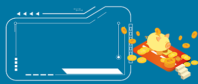 金融理财卡通手绘手机首图背景