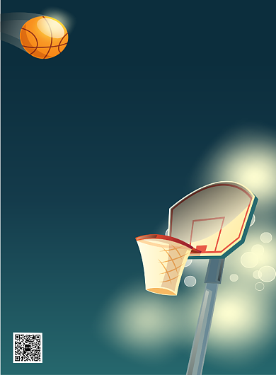 运动篮球社社团招新印刷海报背景
