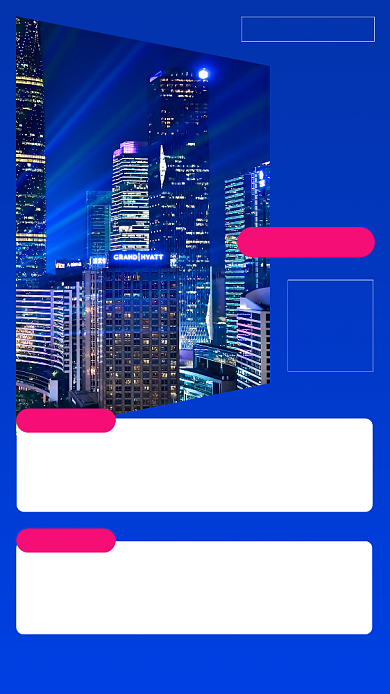 蓝色简约广州旅行团购手机海报背景