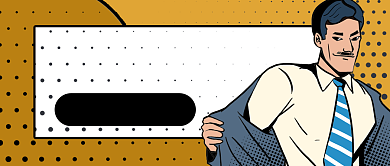 黄色欢快招聘公众号首图背景