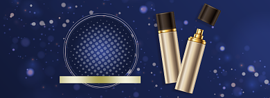 蓝色时尚双十一不止五折banner背景