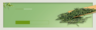 绿色双十一茶叶促销banner背景