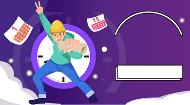 卡通考研课堂学习公众号首图背景