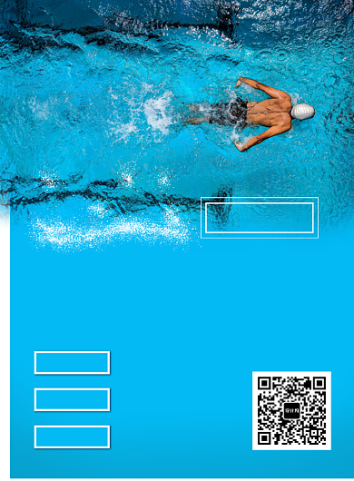 游泳健身游泳馆教练招生海报背景