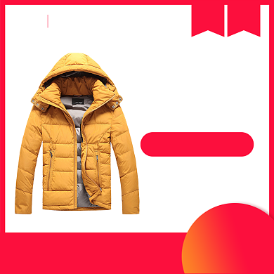 男装羽绒服淘宝天猫主图直通车背景