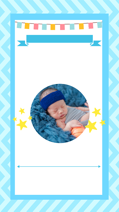 甜美可爱温馨生日满月邀请函背景