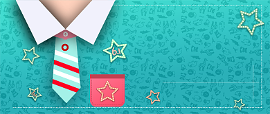 创意清新彩色童年公众号首图背景