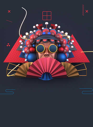 简约国潮风京剧文化戏曲艺术宣传海报背景