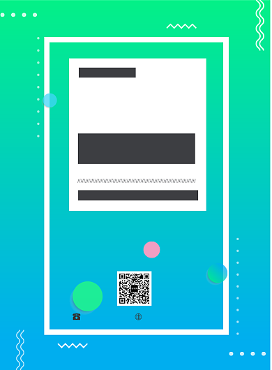 蓝色小清新秋季上新印刷海报背景