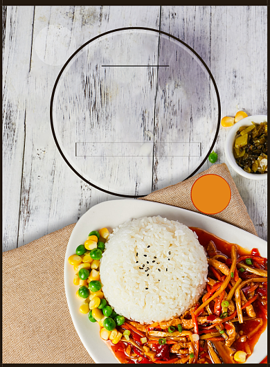 鱼香肉丝套餐美食印刷海报背景