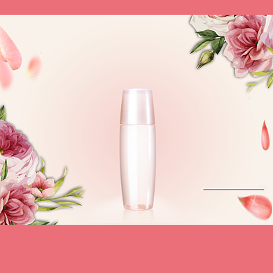 粉色玫瑰花瓣七夕电商直通车背景