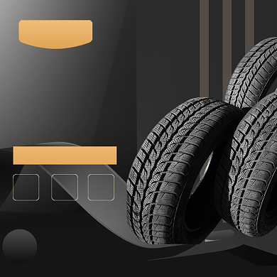 黑色简约汽车轮胎促销主图背景