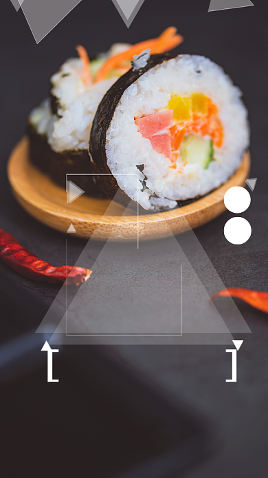 日系美食寿司优惠促销手机海报背景