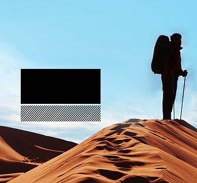 励志沙漠形状黄色大气简约成功者朋友圈封面背景