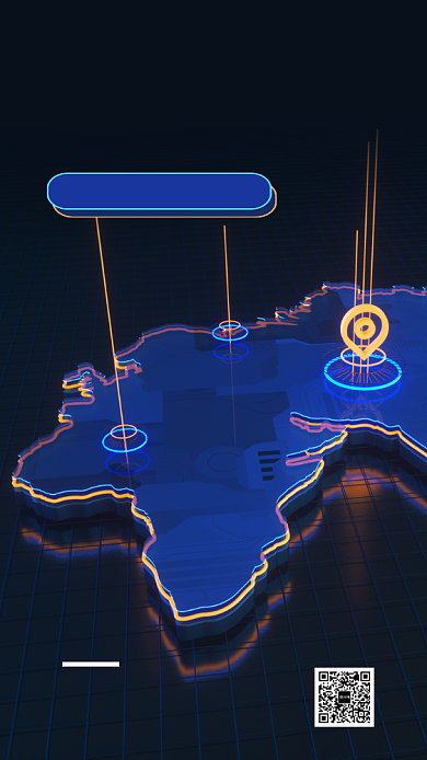 简约科技高端邀请函手机海报背景