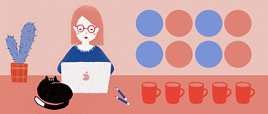 清新设计课堂公众号首图背景