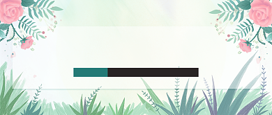 春天你好主题绿色手绘植物新媒体配图背景